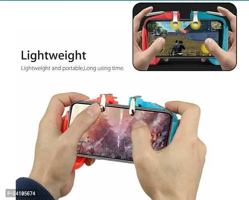 PORTABLE MOBILE GAME PAD CONTROLLER WITH 4 TRIGGERS FOR ALL GAMES USE OF SURVIVAL MOBILE CONTROLLER-thumb0