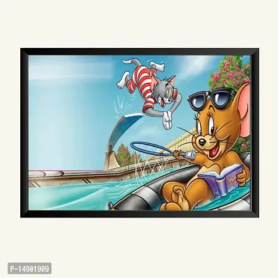 NOKKES Tom And Jerry Photo Frame Wall Poster 8X12 In Printed Poster Photo Paper 300Gsm Photo Frame For Wall Decoration _41