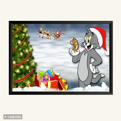 NOKKES Tom And Jerry Photo Frame Wall Poster 8X12 In Printed Poster Photo Paper 300Gsm Photo Frame For Wall Decoration _39-thumb0