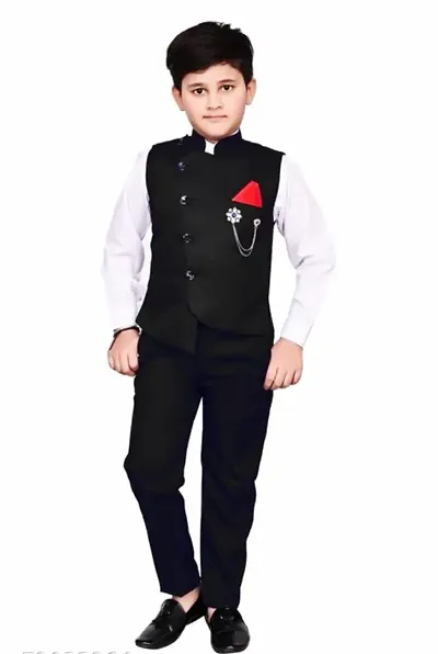 STYLISH BOYS THREE PIECE PARTY WEAR SET