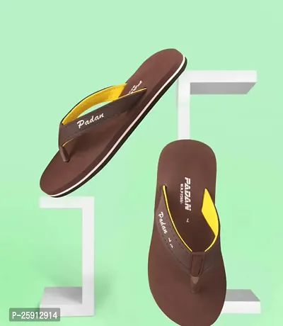 Elegant Brown EVA Printed Slippers For Women-thumb0