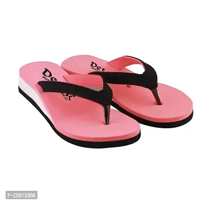 Elegant Pink EVA Printed Slippers For Women