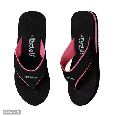 Elegant Pink EVA Printed Slippers For Women-thumb0