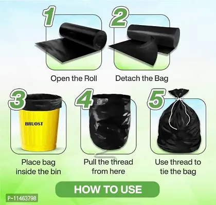 Garbage Bags 3 Rolls For Multipurpose Uses-thumb2