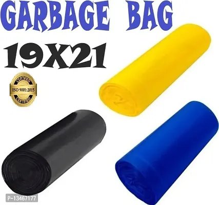 H R OXO- Biodegradable Multicolor Garbage Bag - 19 X 21 inches Pack of 3,( 90 Pieces, Medium) Medium 10 L-thumb0