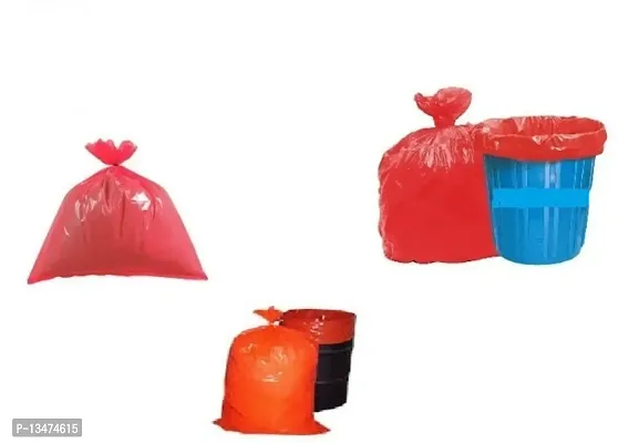 H R Dustbin bags \OXO-Biodegradable Garbage Bags |  MULTICOLERD bags |garbage/dustbin bag pack of 03 ROLL Medium 19*21 in-thumb3