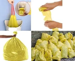 H R Dustbin bags MULTICOLERD \OXO-Biodegradable Garbage Bags | Plastic bags |garbage/dustbin bag pack of 03 ROLL Medium 19*21 in-thumb1