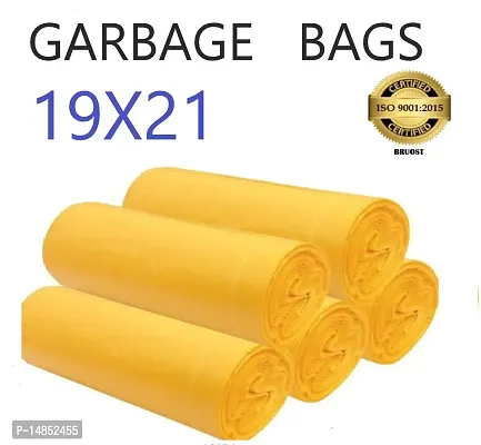 BROUST oxo biodegradable dustbin cover 19x21 Yellow 05 Roll medium