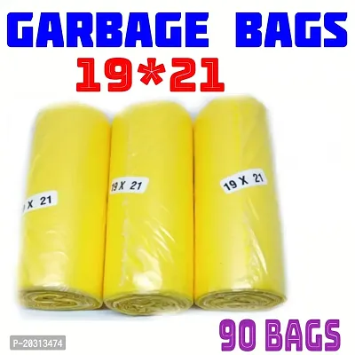 Bruost OXO-Biodegradable Yellow Garbage Bag 19X21 Pack of 03 ( 90 Pcs ) Medium Size 10 L-thumb0