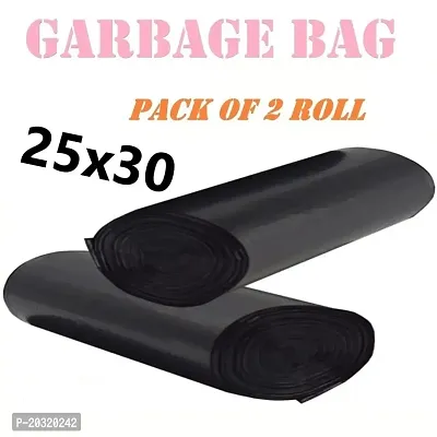 BRUOST OXO-Biodegradable Black Garbage Bag 25 x 30 Pack of 02 ( 30 Pcs ) Large Size 20 L-thumb0