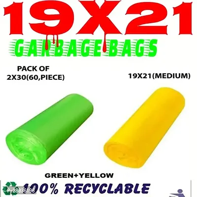 OXO- Biodegradable Black Garbage Bag - 19 X 21 inches Pack of 2,( 60 Pieces, Medium) Medium 10 L Garbage Bags ( 60 Bag )