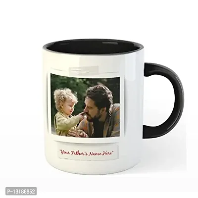 Kreative Canvas - Personalized Family - Best Father Tea/Coffee/Milk Mug Black 350 ml / 3.7 inch-thumb2