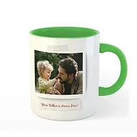 Kreative Canvas - Personalized Family - Best Father Tea/Coffee/Milk Mug Green 350 ml / 3.7 inch-thumb1