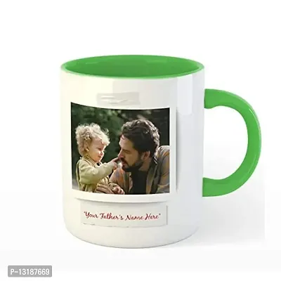 Kreative Canvas - Personalized Family - Best Father Tea/Coffee/Milk Mug Green 350 ml / 3.7 inch-thumb2