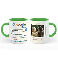 Kreative Canvas - Personalized Family - Best Father Tea/Coffee/Milk Mug Green 350 ml / 3.7 inch-thumb2