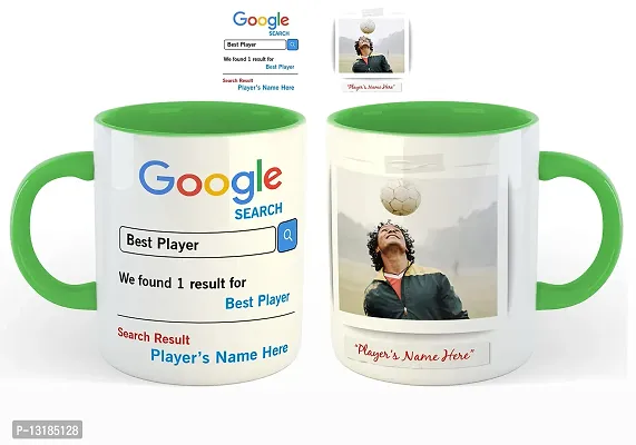 Kreative Canvas - Personalized - Best Player Tea / Coffee / Milk Mug Green 350 ml / 3.7 inch-thumb3