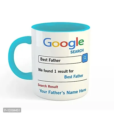 Kreative Canvas - Personalized Family - Best Father Tea/Coffee/Milk Mug Blue 350 ml / 3.7 inch