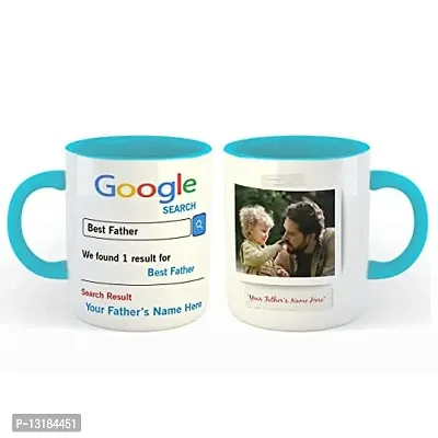 Kreative Canvas - Personalized Family - Best Father Tea/Coffee/Milk Mug Blue 350 ml / 3.7 inch-thumb3