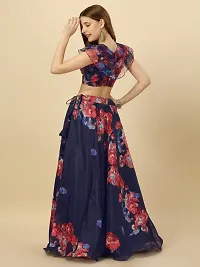 Stylish Women Polyester Semi Stitched Lehenga Cholis-thumb1