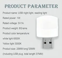 USB LED Light | USB LED Atmosphere Light, Laptop Keyboard Light Home Office Decoration Night Lamp, Adjustable Brightness Pack Of 4-thumb3