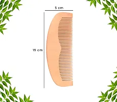 CRAFT CASTLE Handmade Neem Wood Broad Tooth Anti-Dandruff Comb For Men and Women-thumb3