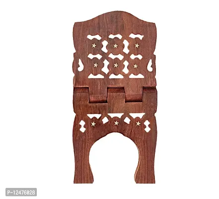 CRAFTCASTLE Sheesham Wood Book Stand/Holder/Rest/Keep for Home/Work Space/Religious Places Rehal Stand ( 15 inches)