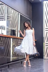 Stylish Trendy Women fit and flare dress for summer-thumb3