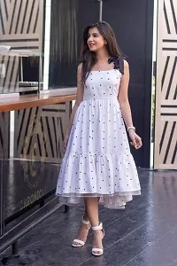 Stylish Trendy Women fit and flare dress for summer-thumb2