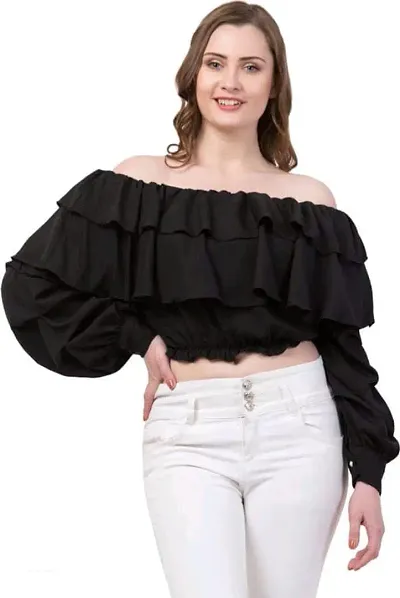 Trendy Stylish Cotton Lycra Long Women Tops