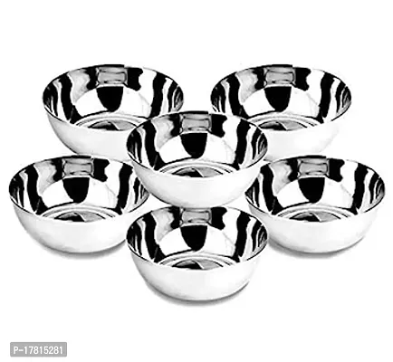 Stainless Steel Prem Vati/Bowl (Size 5, Set of 6 Pieces)-thumb0