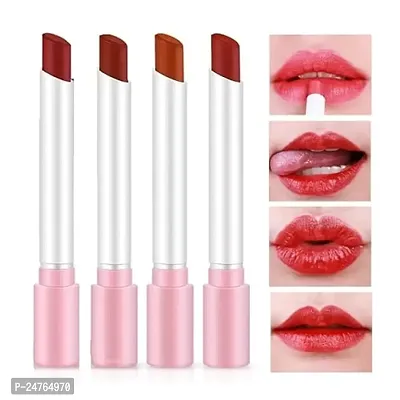 SH.HUDA Professional Beauty Red Edition Cigarette Lipstick Sets Lip Kit, Moisturizing Velvet Matte Lipstick Combo Pack of 4