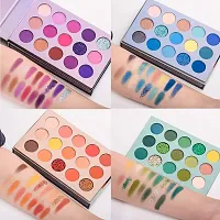 KASCN 60 Colors Eyeshadow Palette, 4 in1 Color Board Makeup Palette Set Highly Pigmented Glitter Metallic Matte Shimmer Natural Ultra Eye Shadow Powder Easy to Blend-thumb2