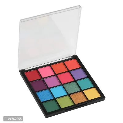 HUDA GIRL BEAUTY Brights Edition Mini Eyeshadow Palette - 16 Shimmer and Matte Shades