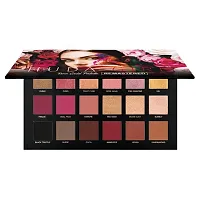 HUDA CRUSH BEAUTY Eyeshadow Palette with Brush Set Combo of Rose Gold Remastered Edition Eye Shadow Pallet with Pink Foundation Brush For Face Makeup-thumb1