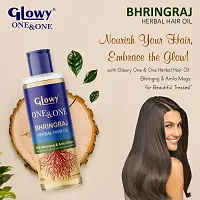 2 pcs Maha Bhringraj Hair Oil - Ayurvedic onon Mahabhringraj Herbal Hair Oil with Amla Extracts for Scalp Massage Hair Growth Reduce Hair fall  Strengthens-thumb1