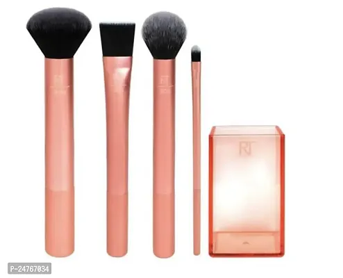 NANCY AJRAM X Real Techniques 4 Pieces Premium Makeup Brushes Set with Stand-thumb2