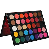 KASCN Professional Glazed Eyeshadow 35 Beauty Color Glitter and Shimmery Finish High Pigmented Multicolored Palette-thumb1