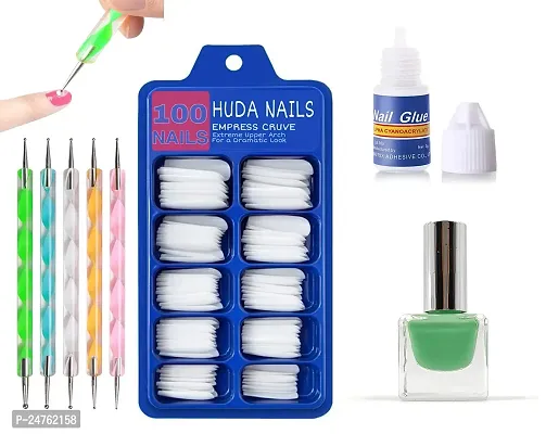 GetUSCart- Modelones 30Pcs Press On Nails Short, 15 Sizes Oval Full Cover  Nail Tips with Nail Tools Includes Nail Glue, Reusable Solid Color Fake  Nails for Nail Art Kit, Nude