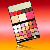 HUDA CRUSH BEAUTY Eyeshadow Palette with Brush Set Combo of All in One Makeup kit Palette with White Foundation Brush for face Makeup-thumb1