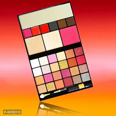 HUDA CRUSH BEAUTY Eyeshadow Palette with Brush Set Combo of All in One Makeup kit Palette with White Foundation Brush for face Makeup-thumb2