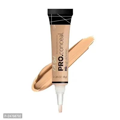 L.A GIRL HD Pro Natural Full Coverage Concealer, Matte  Poreless Ultra Blendable Liquid Conceal - Pure Beige, 8 gm (Vegan  Cruelty-Free)