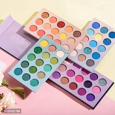 KASCN Color Board 60 Colors Eyeshadow Palette Matte Shimmer And Glitter Color Highly Pigmented Waterproof Professional Palette Colors?-thumb2