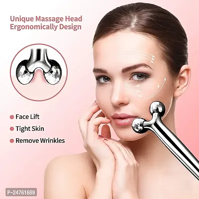 HUDACRUSH BEAUTY 3D Manual Roller Massager Face-lift Wrinkle Remover Facial Massage for Relaxation and Skin Tightening-thumb2