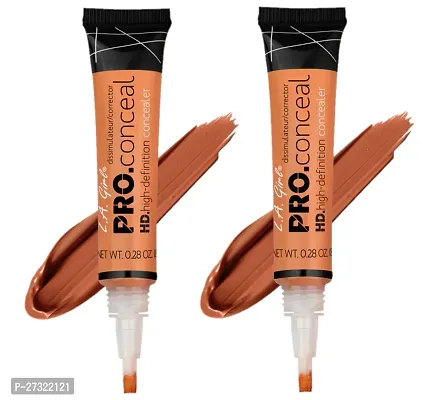 Liquid Light Weight Concealer With Full Coverage  Easily Blendable Concealer For Face Makeup   Girl s and Women s   Pack of 2-thumb0