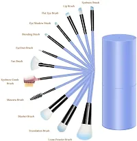 HUDACRUSH BEAUTY Professional Makeup Brush Set of 12 Face Makeup Brushes Makeup Brush Set - Blue-thumb2