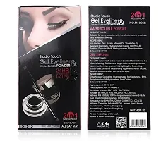 HUDACRUSH BEAUTY 2-in-1 Gel Eyeliner and Eyebrow Powder Palette in BlackBrown with Brush-thumb4