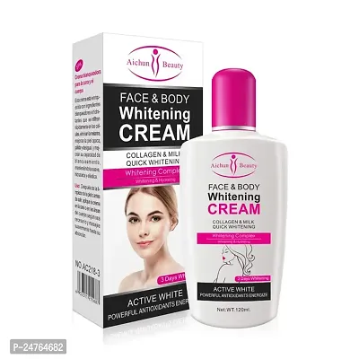 Aichun Beauty Body and Face Cream for Women / Girls - Quick Whitening Complex Collagen Milk Face  Body Cream Power Antioxidants