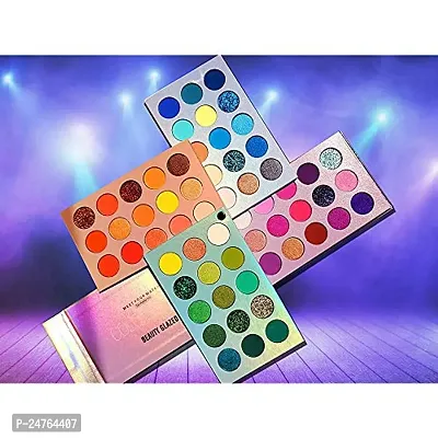 BeautyGlazed Color Board Eyeshadow Palette Makeup Highlighters High Pigmented Professional Mattes and Shimmers, Multicolor, 60 Count-thumb5