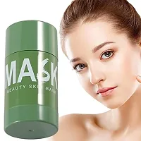 HUDA CRUSH BEAUTY Herbal Skin Care - Green Tea Purifying Clay Stick Mask Oil Control Anti Acne Eggplant Cleaning Solid Mask-thumb1