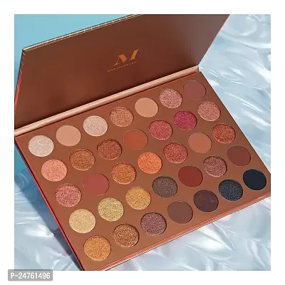 MORPHE Jaclyn Hill Original 35G Bronze Goals Edition Glitter and Metallic Eye Shades Eyeshadow Palette-thumb0